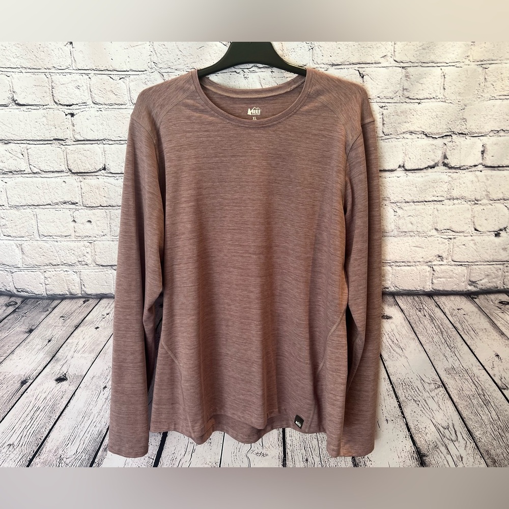 REI: XL Women’s long sleeve REI shirt.